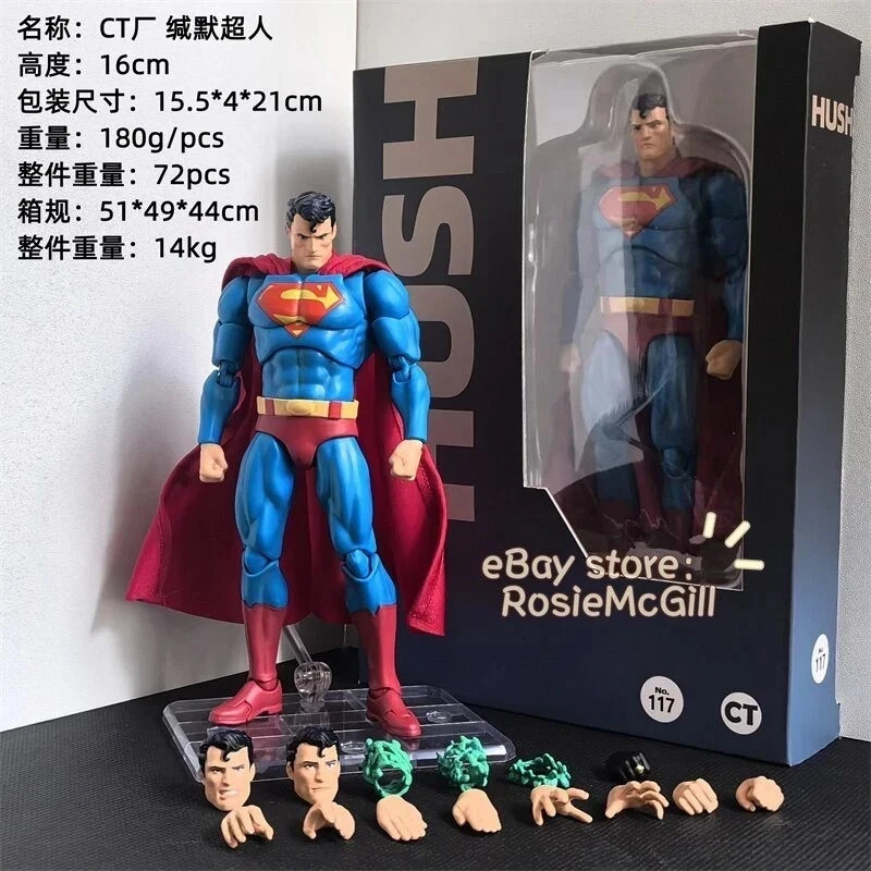 CT toys Comic Ver. Hush Superman No.117 DC Justice League Action Figure Boxed