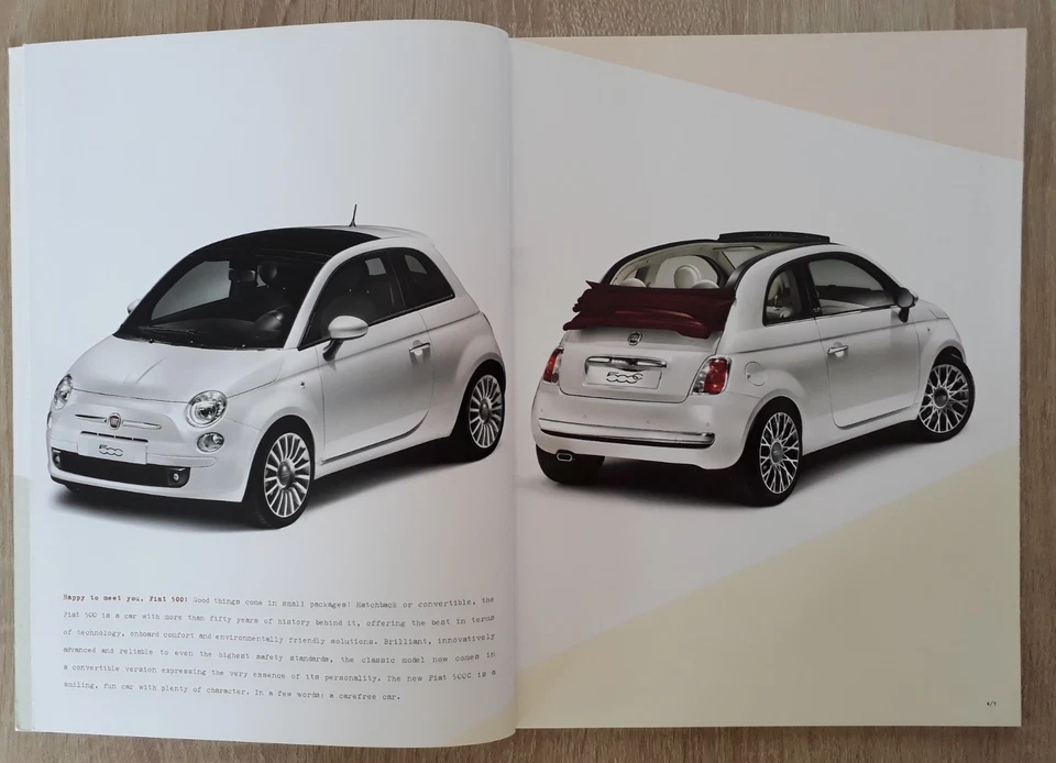 Fiat 500 & 500 C Range Brochure 2010 - 1.2 1.3 1.4 Pop Lounge Sport ByDiesel - Image 3 of 4