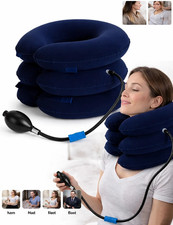 Cervical Neck Traction Device Collar Brace Support Pain Relief Stretcher Therapy