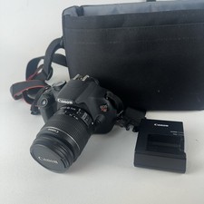 Canon EOS Rebel T5 Digital SLR Camera Black, 18-55mm Lens, Wall Charger, Strap