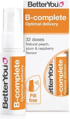 BetterYou B-Complete Mundspray, Pfirsich Pflaume Himbeere - 15ml