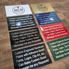5x7 Custom Aluminum Plate Adhesive Sign Outdoor Home Garden Personalized Tags