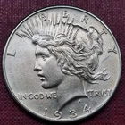 1934 Silver Peace Dollar $1 Beautiful BU UNC Uncirculated #100326