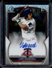 2023 Bowman Draft Luke Keaschall Chrome Auto HTA Choice Refractor 1st #110/150