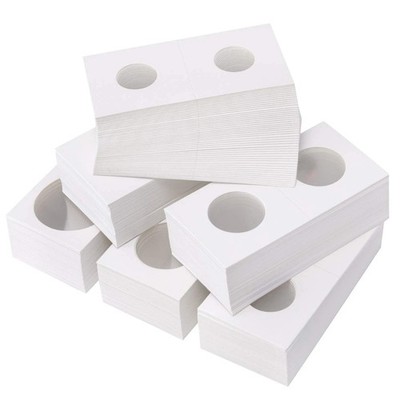 300 Pcs 2x2 In Cardboard Coin Flips Holders Sleeves Collection Supplies 6 Sizes