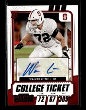2021 Panini Contenders Draft Picks #221 Walker Little Red AUTO