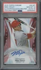 Mike Trout 2015 Topps Chrome Illustrious Red Refractor #4/5 PSA 10 AUTO POP 1