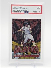 RONALD ACUNA JR. 2022 DONRUSS UNLEASHED GOLD ATLANTA #UL-5 /99 PSA 9 Q7012
