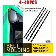 4-40pcs Weatherstrip Door Window Molding Seal For 84-89 Toyota Pickup Ln505660