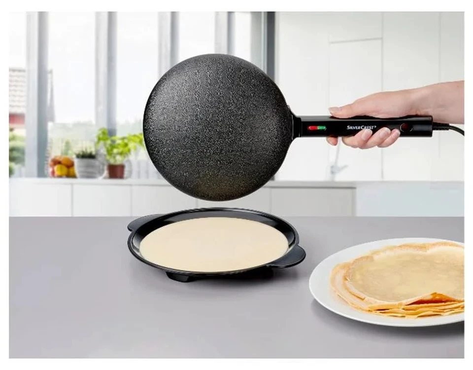 SILVERCREST® Crêpe Maker Crêpemacher »SCMT 600« inkl. Teigschale&Wender *B-Ware - Bild 4 von 4