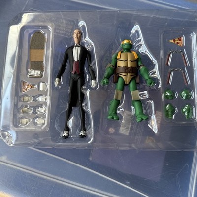 Gamestop dc Batman VS TMNT teenage mutant ninja turtles Alfred & Michelangelo