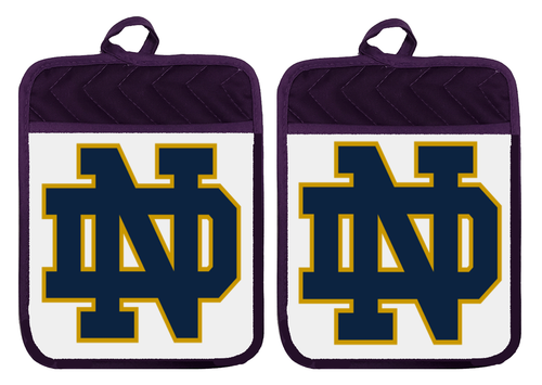 Notre Dame Irish Pot Holder Oven Mitts Hot Pad Linen Towel Kitchen DZ306DPH - Picture 9 of 14