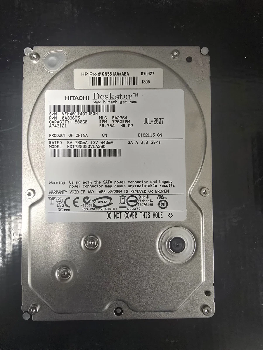 Hitachi 500 GB SATA III Internal Hard Disk Drives for sale | eBay