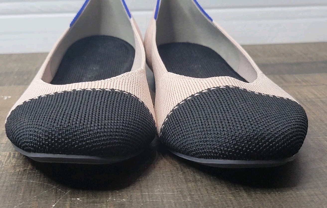 Rothy’s The Square In Tuxedo Size 9 Cream Black K… - image 3