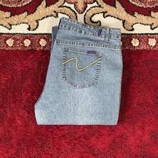 Vintage Zana Di Flare Bottoms Wide Leg Light Wash Denim Jeans Size 20 (40x30)