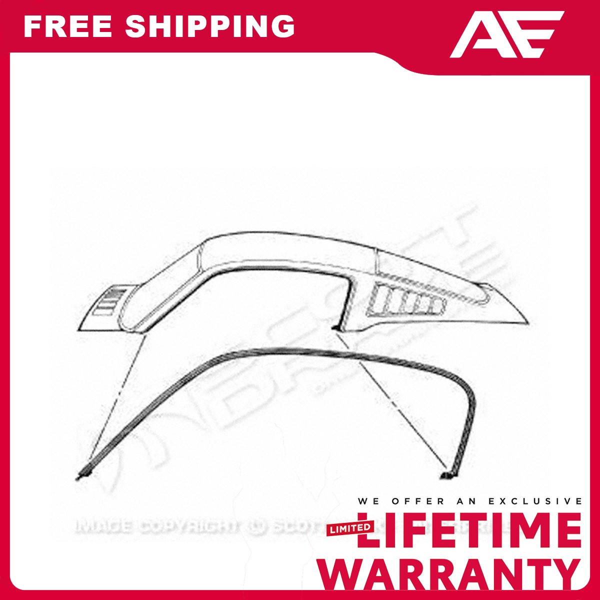 Roof Panel Weatherstrip For 1965-1966 Ford GT40 Mustang