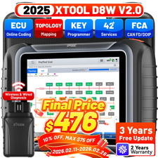 USED XTOOL D8W V2.0 Wireless Scanner Full Sys...