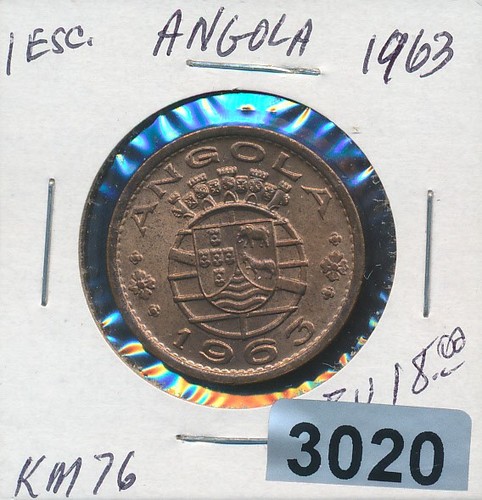 ANGOLA - 1963 - 1 ESCUDA - AU-UNC - #3020