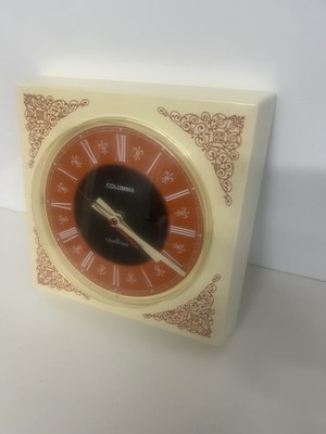 Vintage Küchen Wanduhr Made In Scotland COLUMBIA Quartzmatic (PPB)