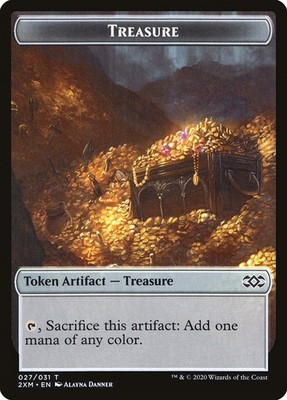 Treasure (27)   Double Masters Tokens T2XM   MTG Magic the Gathering