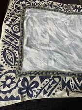 Vintage Symphony Sheer Square Scarf Made In Italy Multicolor 35 x35