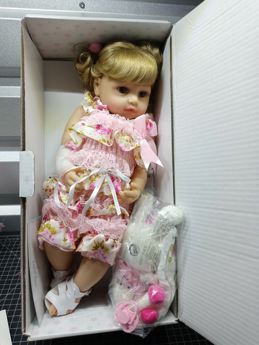 22'' Zero Pam Reborn Toddler Dolls Full Body Silicone Vinyl Lifelike Blonde