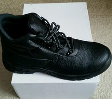 Image of Black safety boots size 10