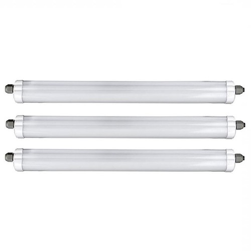 Wannenleuchte Feuchtraumlampe Kellerlampe LED Tageslicht Garagenlampe L 150cm 3x - Bild 2 von 12