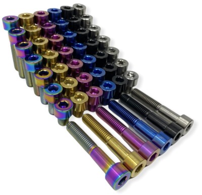 M7 Titanium Anodized Color Tapered or Square Allen Socket Head Cap Bolt Fastener