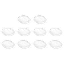 Earring Pads, 50pcs - Silicone Comfort Clip-on Earring Backs Clear,10x9mm 