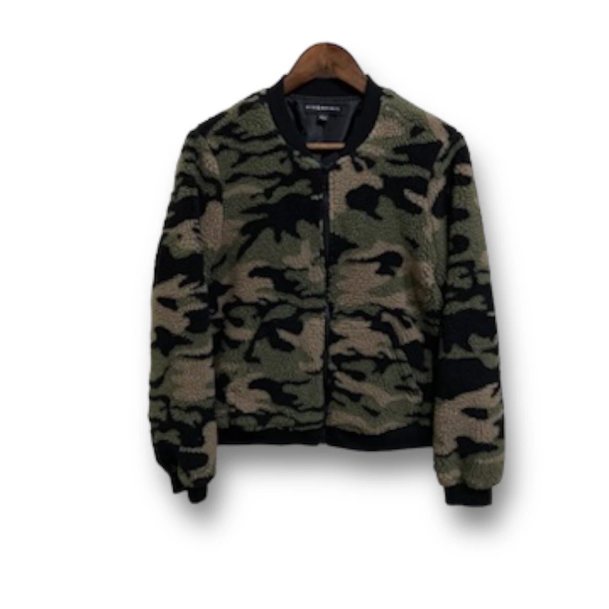 Camo fleece top jacket women's