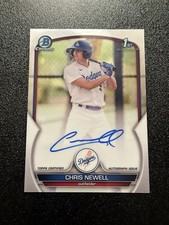 2023 Bowman Chrome Chris Newell 1st Prospect Auto RC #CPA-CN Los Angeles Dodgers