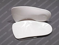 Foot Arch support - Pre-made POLYpropylene size 5 - 13, optional cover flat heel