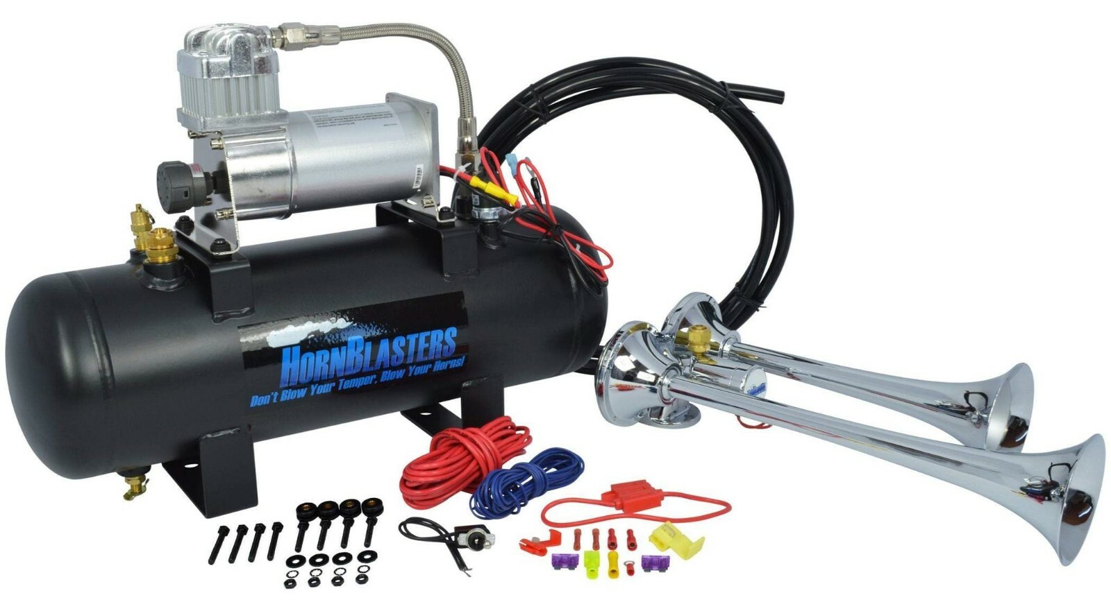 HORNBLASTERS PSYCHOBLASTERS 228H AIR HORN KIT , train , 4x4 , hot rod