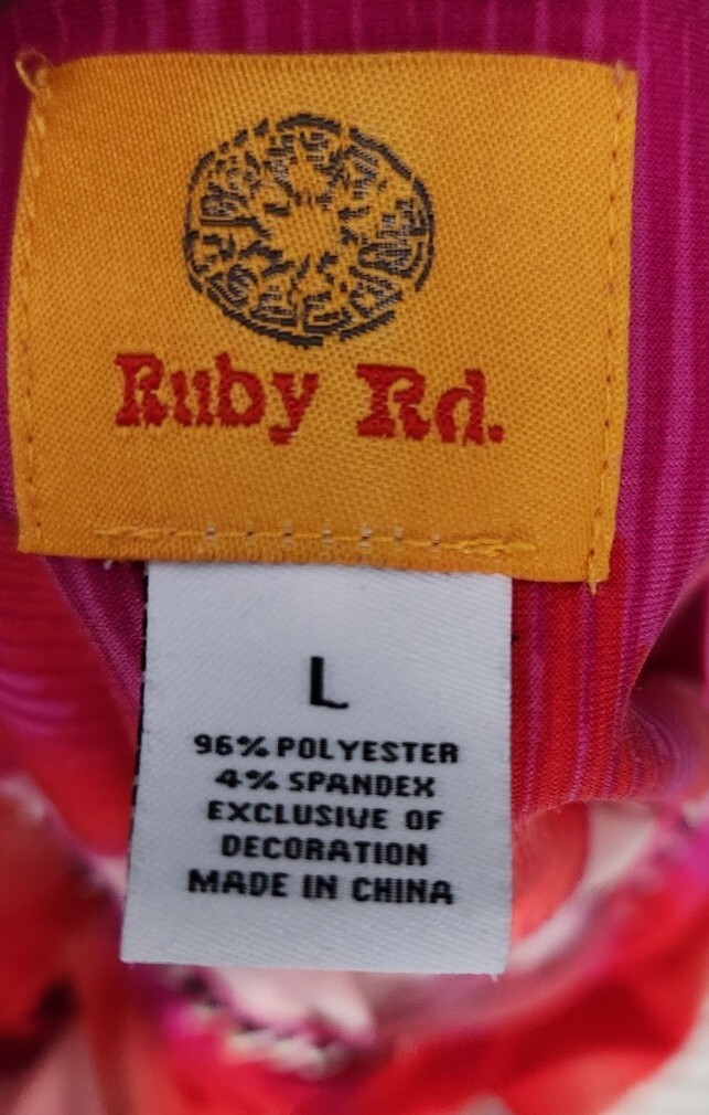 RUBY RD Pink Red Orange DRAMATIC Aztec Embellishe… - image 6