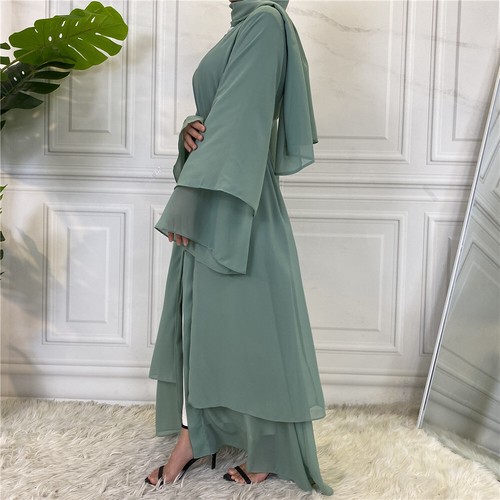 Abaya Ramadan Women Kaftan Open Dress Dubai Muslim Cardigan Kimono Islamic Robes - Picture 152 of 159