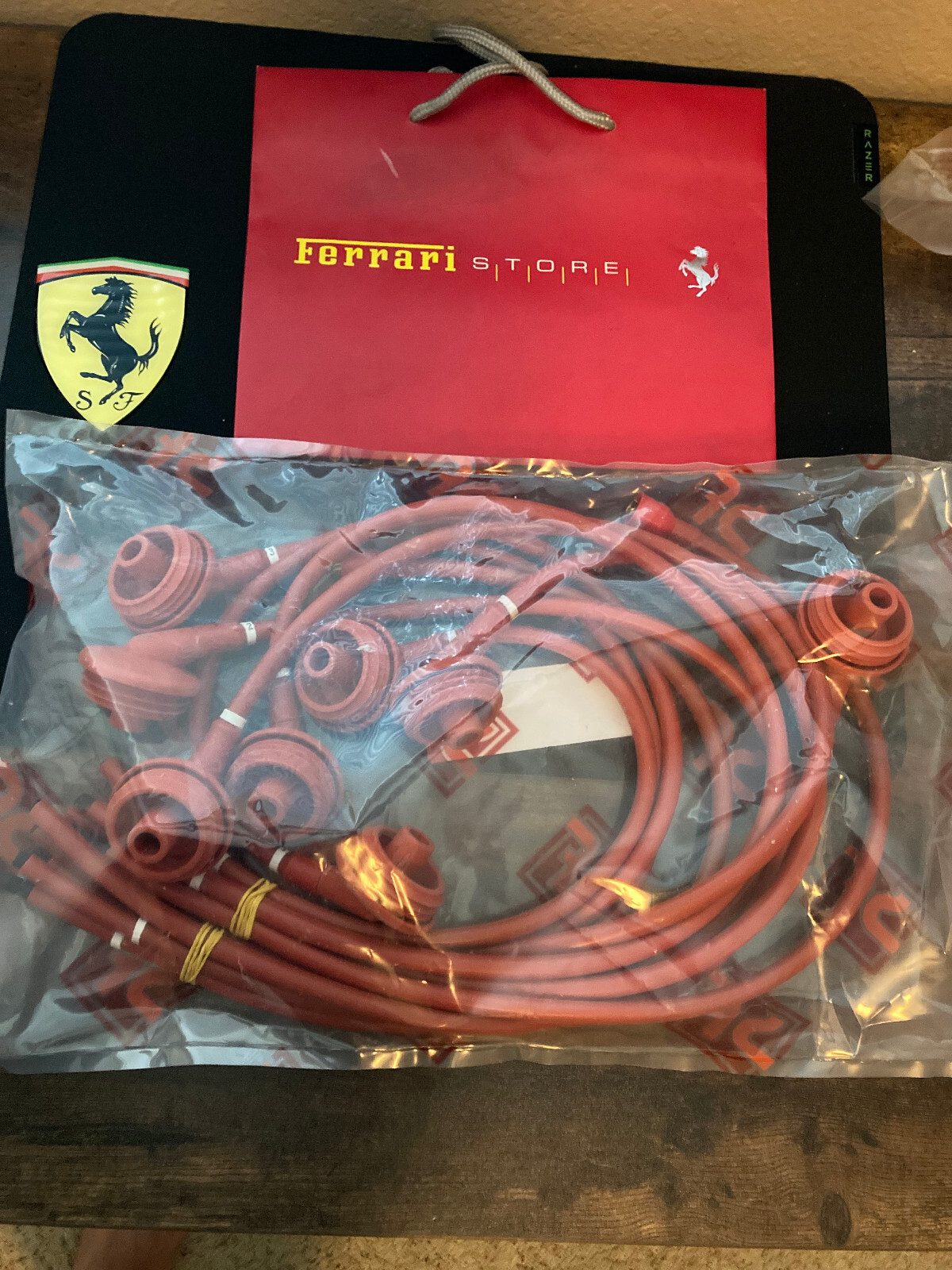 Ferrari 308-Gts-328-Gts-Mondale Qv Engine Ignition Spark Plug Wire set Oem Part.