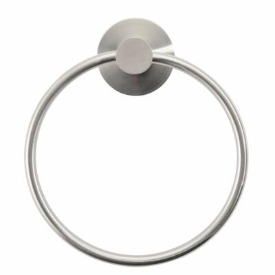Bathroom Towel Ring Rustproof Wall Mount Nail Free Glue+Double Sided Adhesive