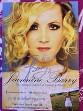 JEANNINE  BARRY -  8 X 5.75 - AUTOGRAPH FLYER (SIGNED TO MARK) COUNTRY & WESTERN
