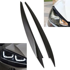2x Gloss Headlight Eyelid Eyebrow Cover Trim For VW Golf MK7 Golf R GTI GTD