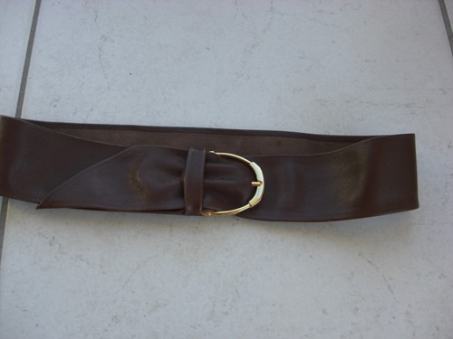 Ceinture En Cuir Souple Daniel Hechter Marron - Taille 95 - Neuf Avec étiquettes - Style Classique