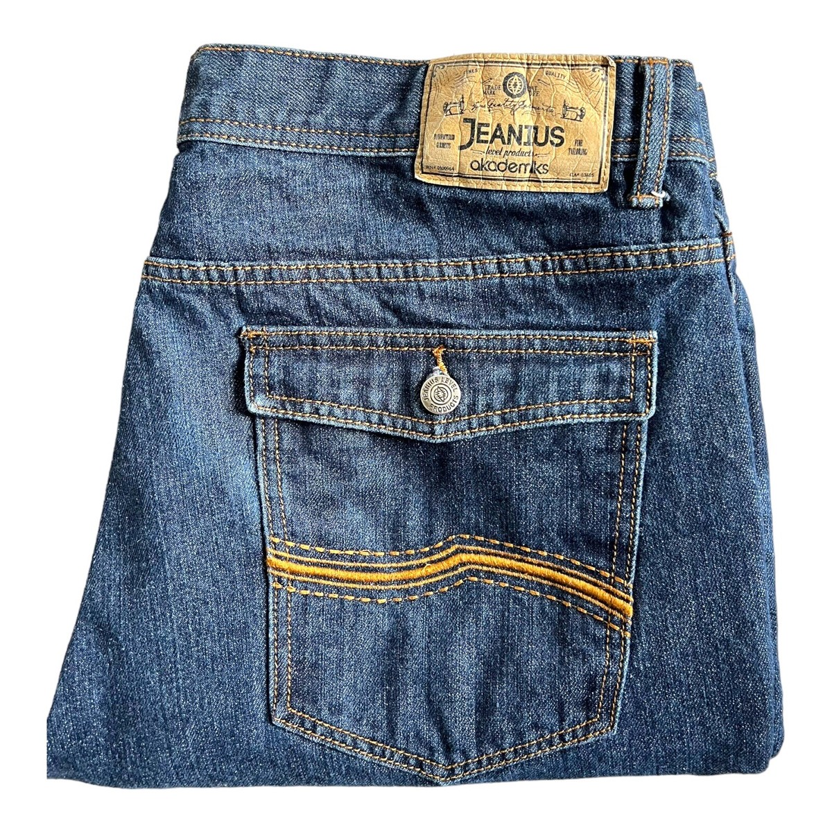 Vintage Y2K Akademiks Jeanius Denim Jeans Size 40x32 Wide Vintage Y2K Akademiks Jeanius Denim Jeans Size 40x32 Wide
