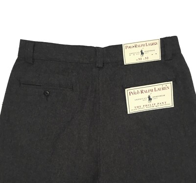 NEW Vintage Polo Ralph Lauren Philip Dress Pants! Gray Heather
