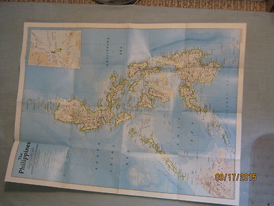 THE HISTORY OF THE PHILIPPINES MAP July 1986 National Geographic