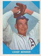 CHIEF BENDER 1960 FLEER BASEBALL #7