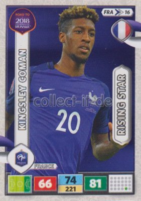 FRA16 - Kingsley Coman - Rising Star - Panini Adrenalyn Road to World Cup 2018