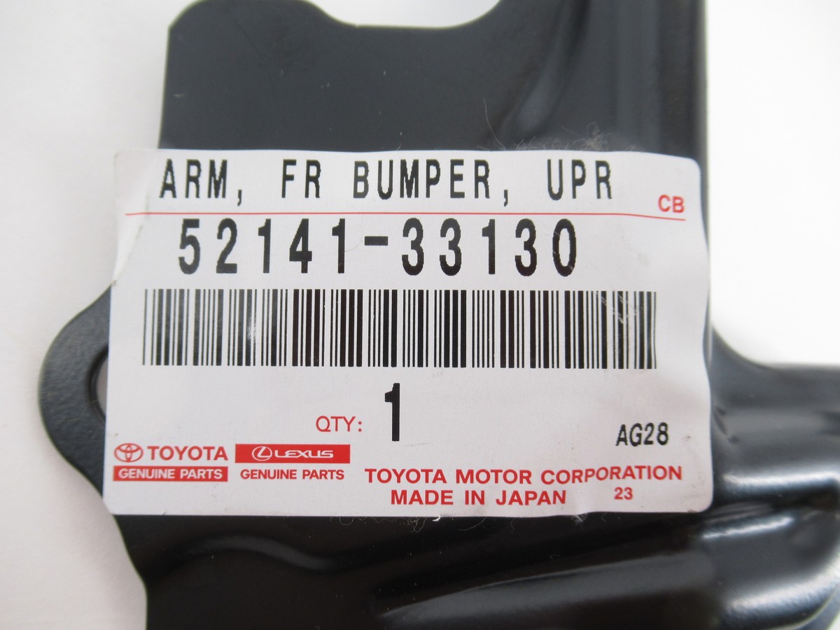 Genuine OEM Toyota 52141-06170 Passenger RH Front Bumper Arm 2018