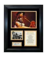 HOFSM.COM Hall of Fame Sports Memorabilia Framed Waylon Jennings Facsimile La...