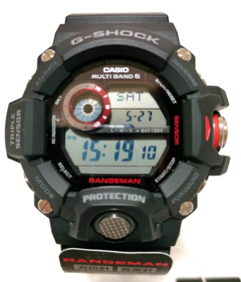 CASIO G-SHOCK GW-9400J-1JF Master of G RANGEMAN Black Red 20ATM