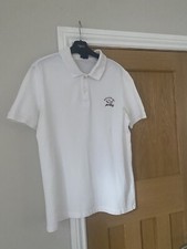 Paul & Shark Yachting Biała bawełniana koszulka polo UKM Medium UŻYWANA